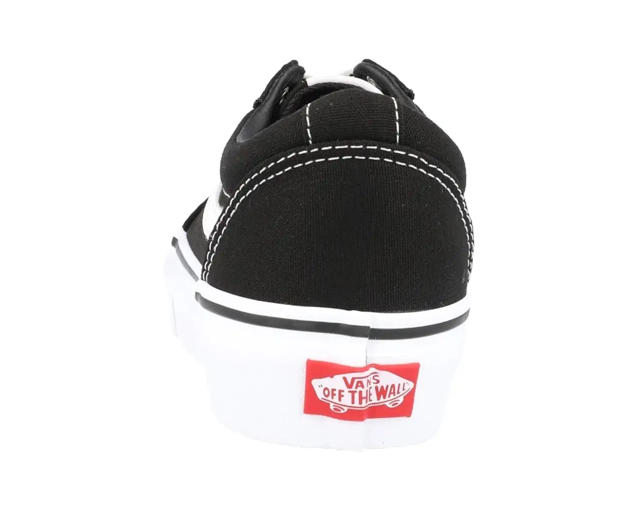 Vans Ward Platform Canvas Lace Up Trainers Black