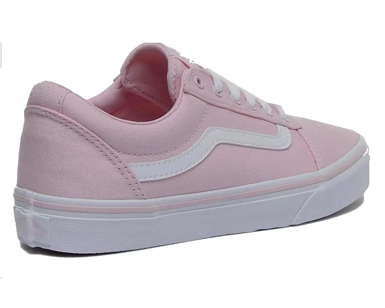 Vans Ward VN0A3TFWVUZ1 Canvas Lace Up Trainers Pink