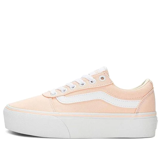 VANS WOMEN'S WARD PLATFORM PEACH/WHITE