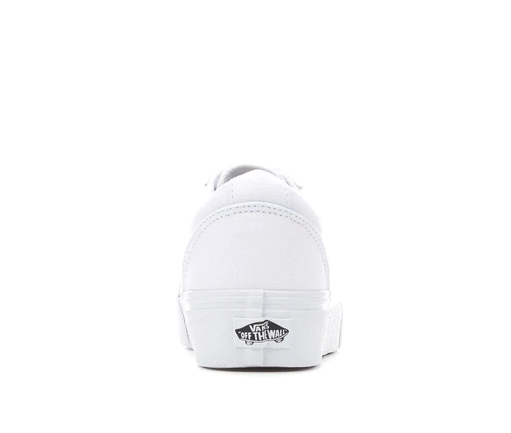 VANS WOMEN'S WARD PLATFORM WHITE SHOES